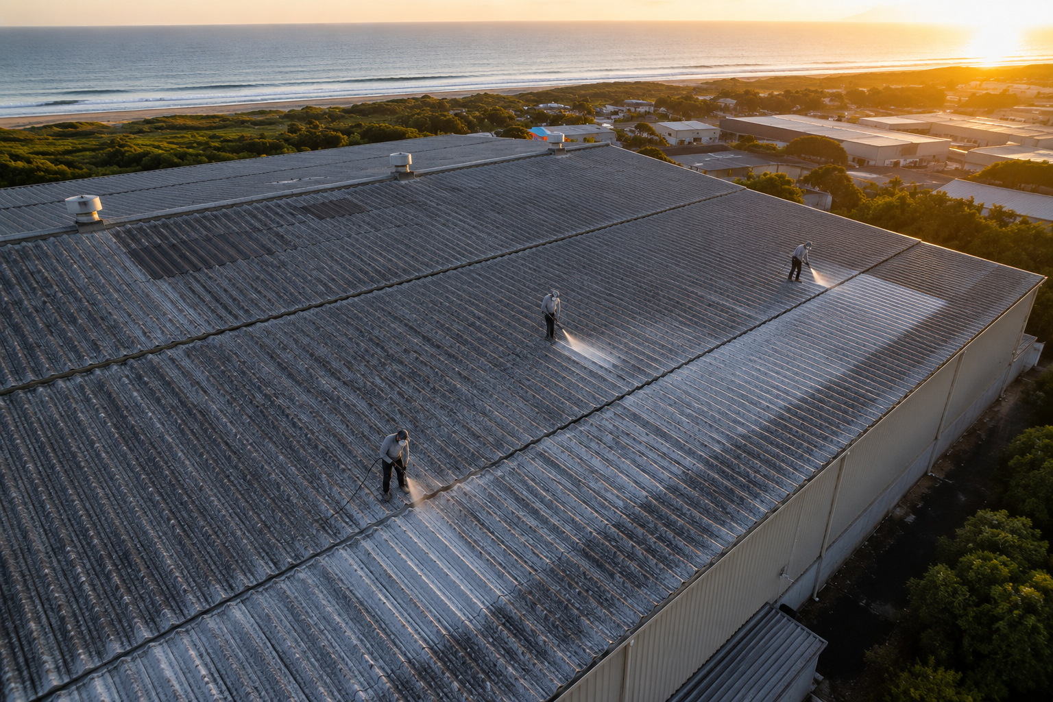 Asbestos Africa roof safety team